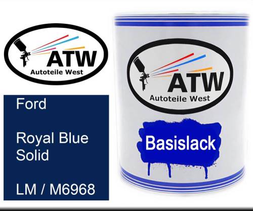 Ford, Royal Blue Solid, LM / M6968: 1L Lackdose, von ATW Autoteile West.